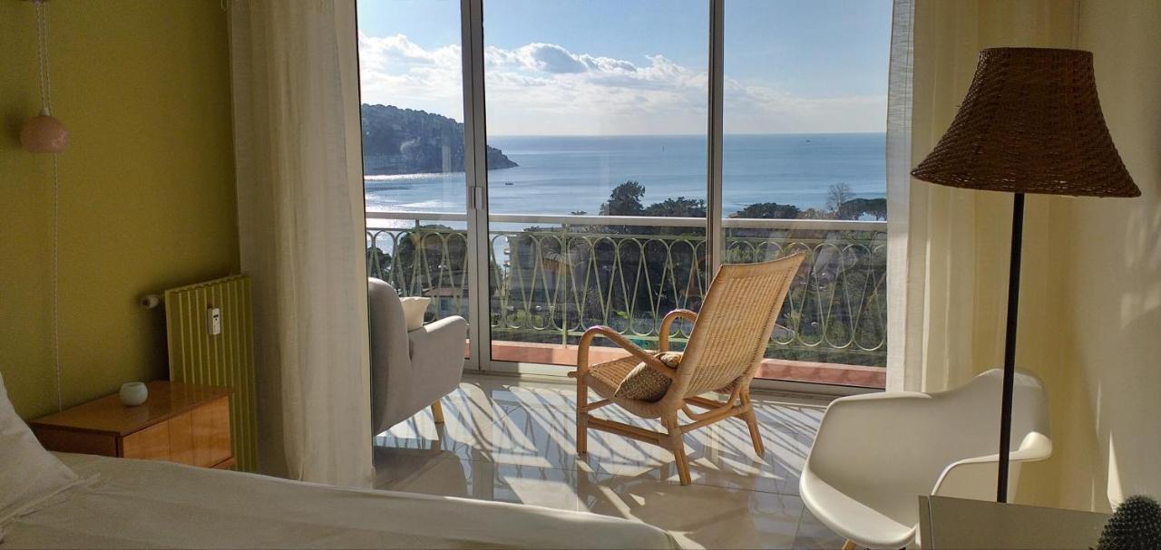Vue Mer Exceptionnelle Entre Nice Et Monaco Villefranche-sur-Mer Bagian luar foto