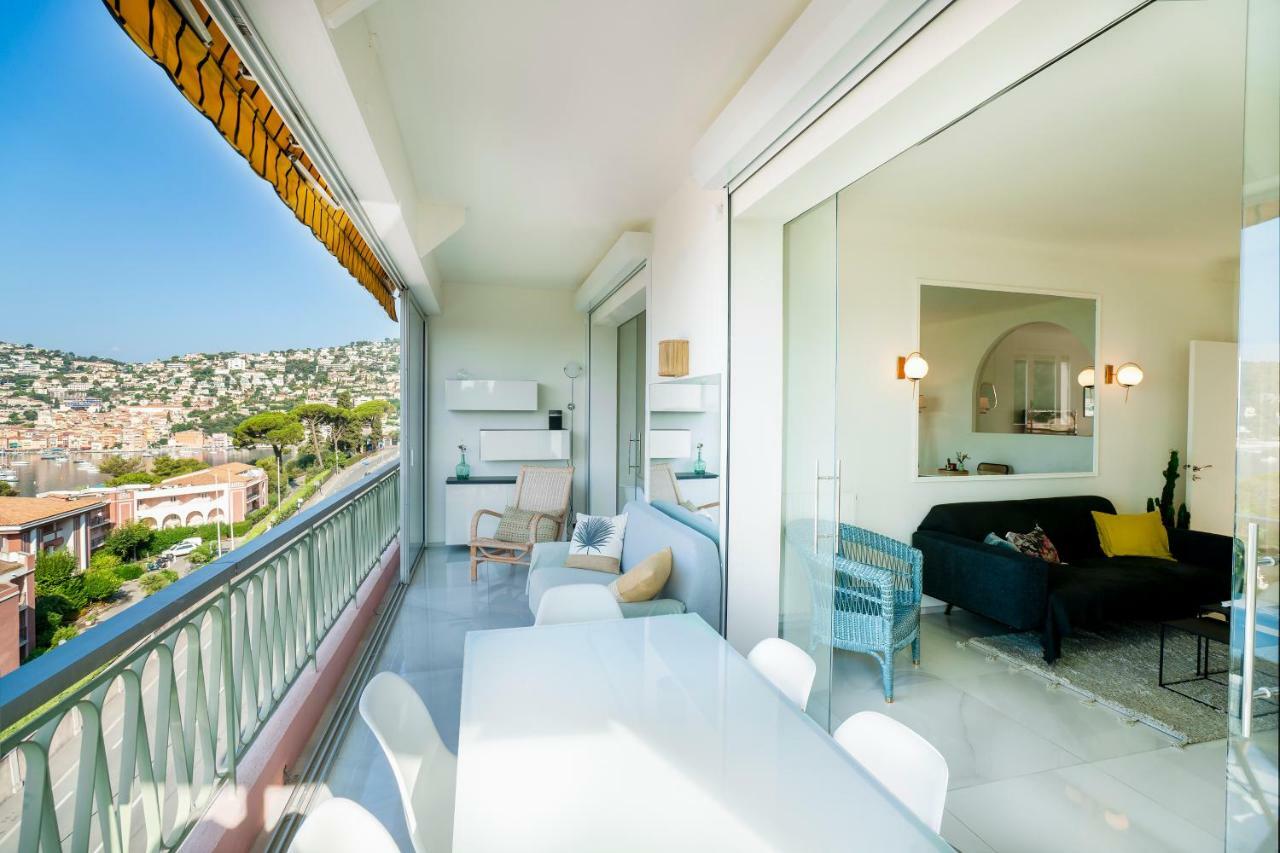 Vue Mer Exceptionnelle Entre Nice Et Monaco Villefranche-sur-Mer Bagian luar foto